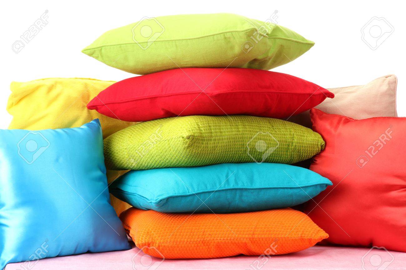 colorful pillows