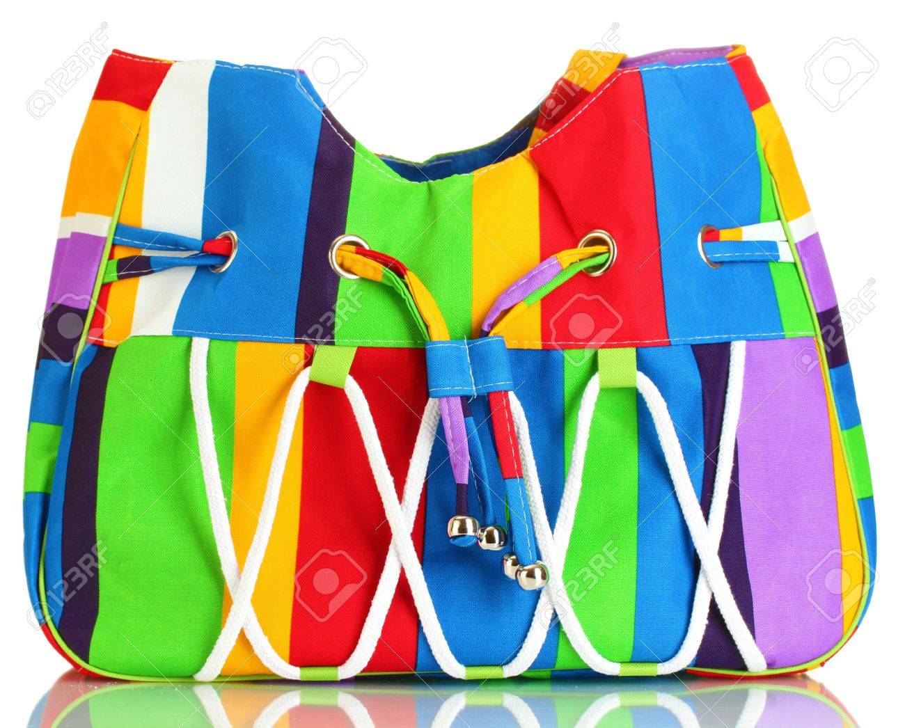 bright beach bag