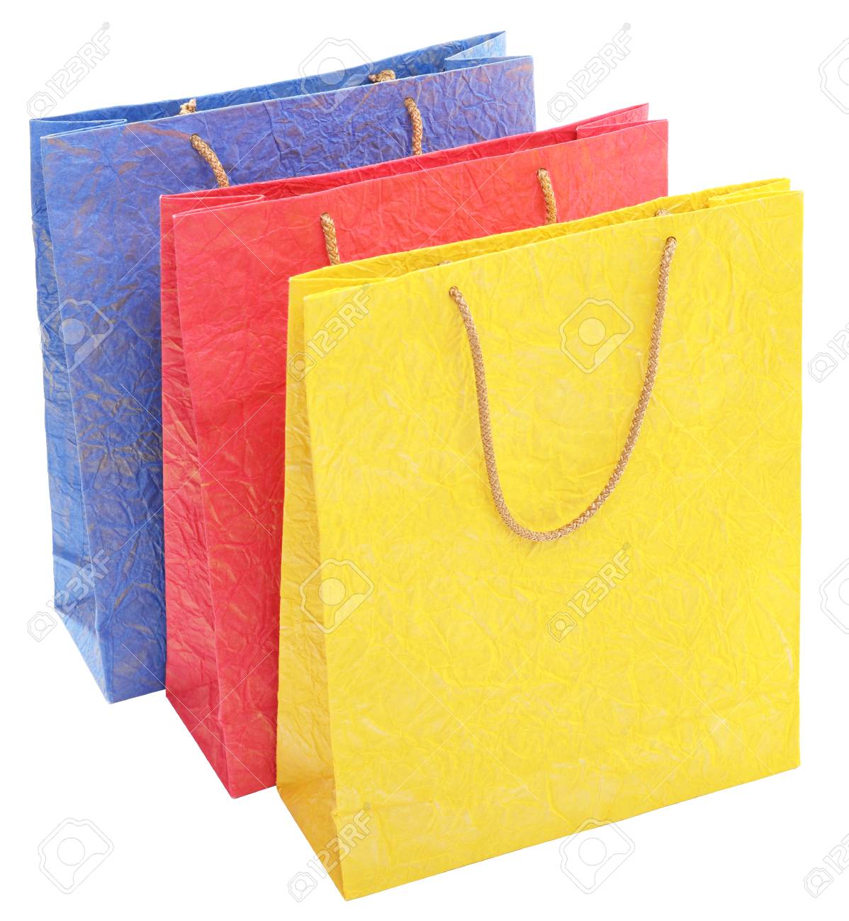 Papier Einkaufstuten Isoliert Auf Weiss Lizenzfreie Fotos Bilder Und Stock Fotografie Image