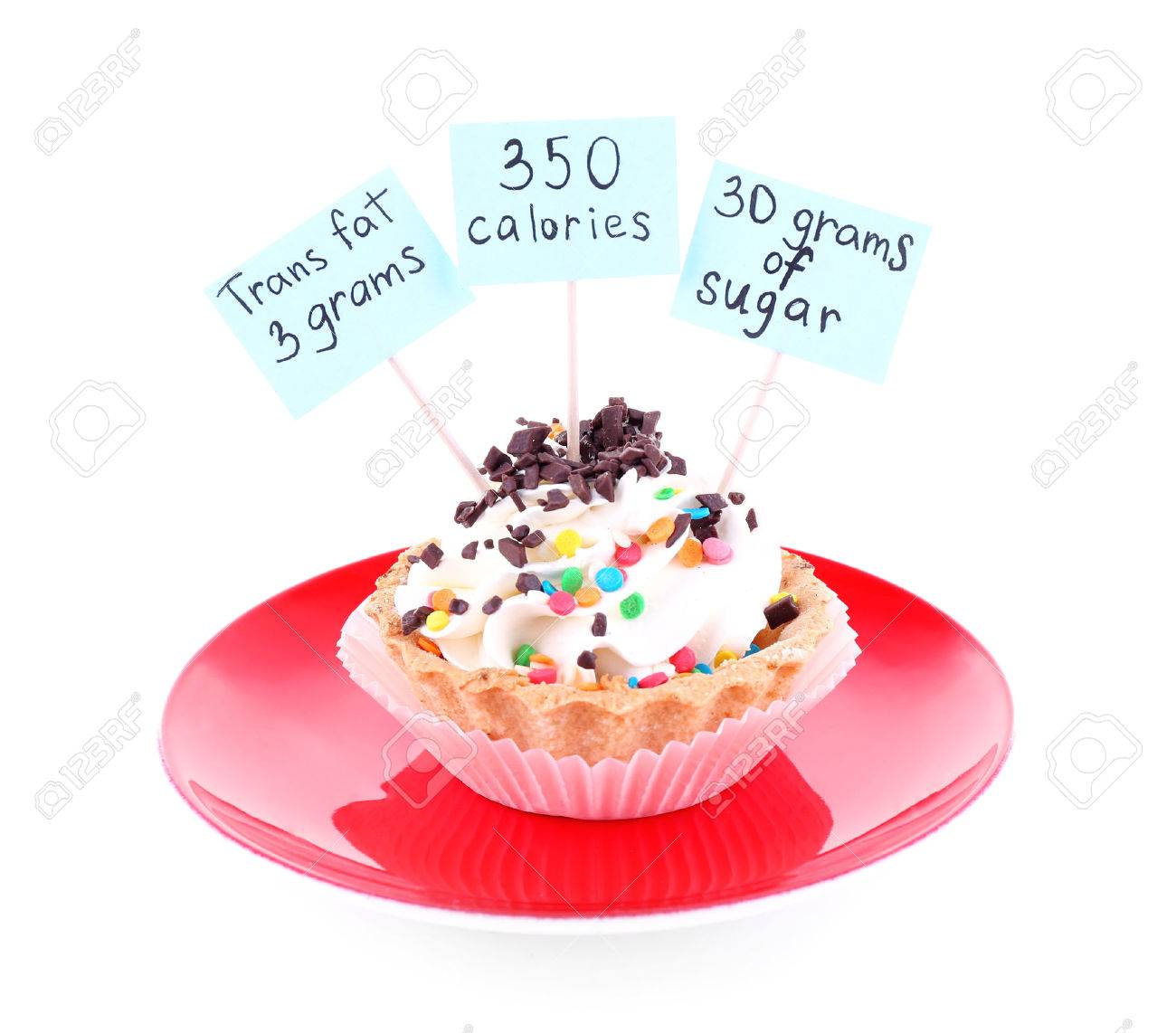 delicious cake with calories