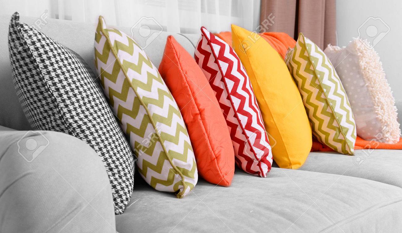 colorful sofa throws