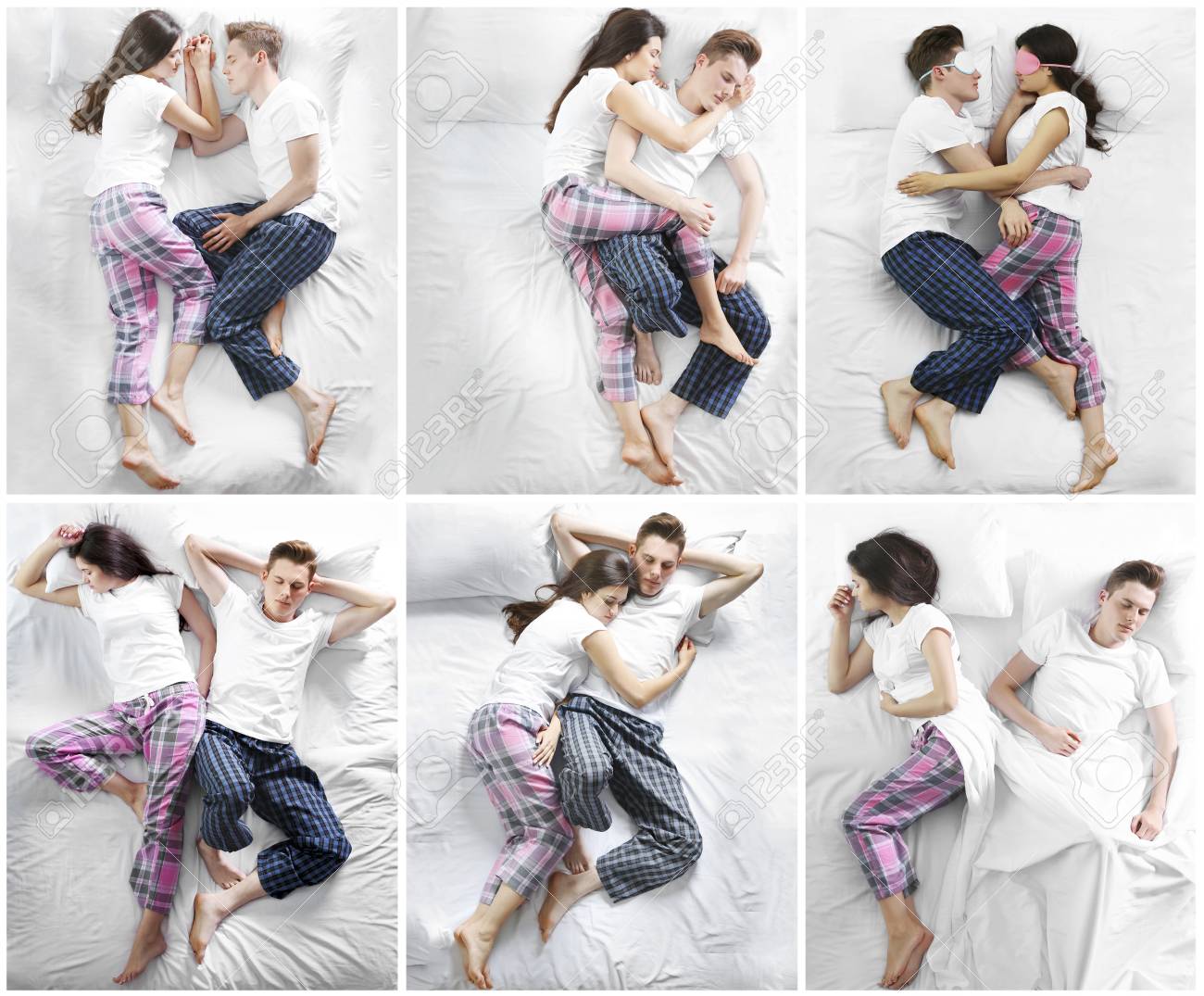 couple sleeping dress