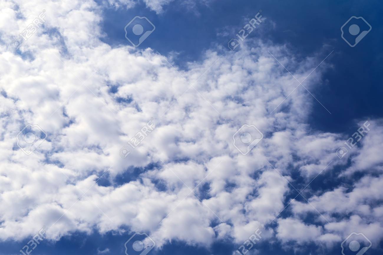 beautifully blue cloudy sky