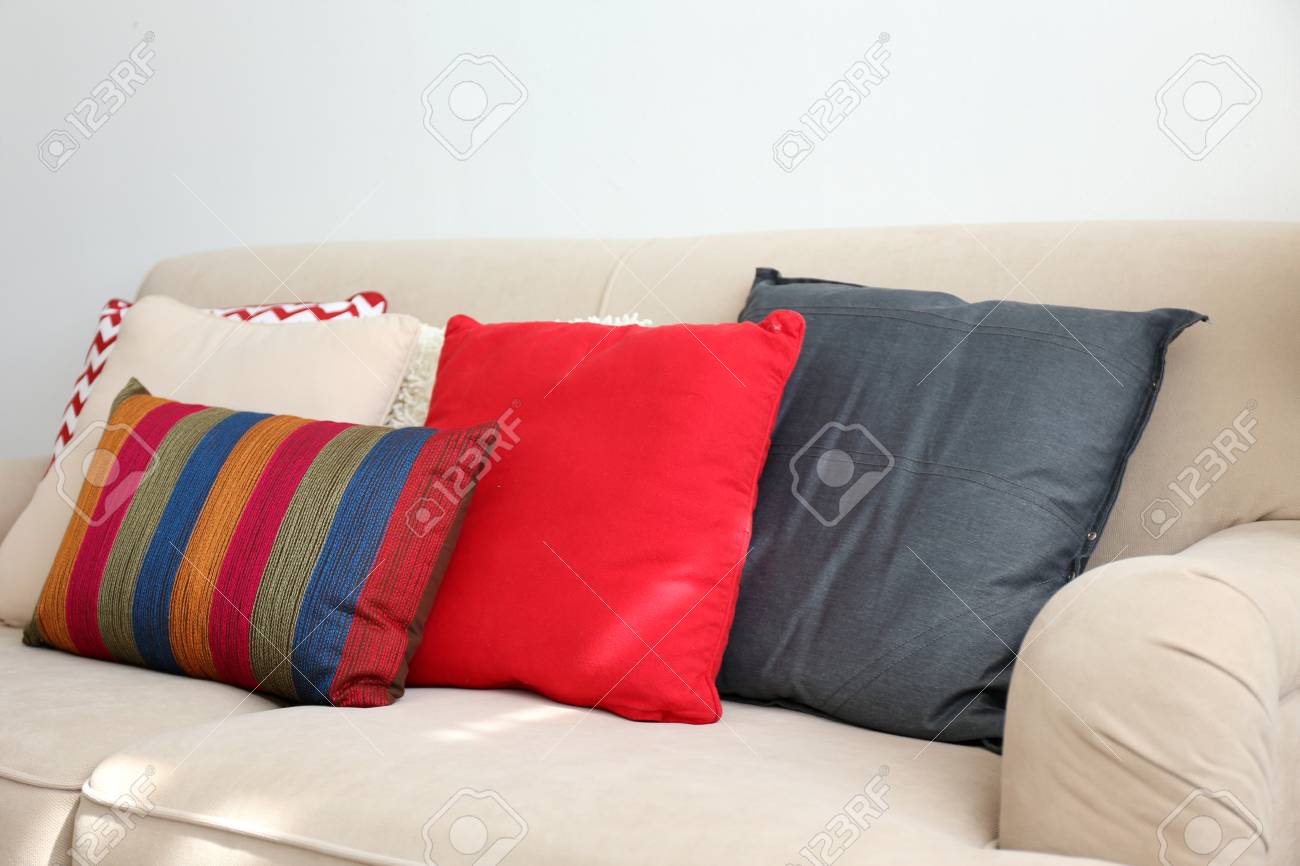 colourful pillows