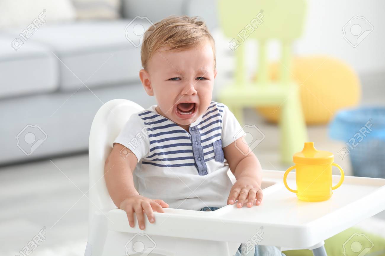 baby in high chair