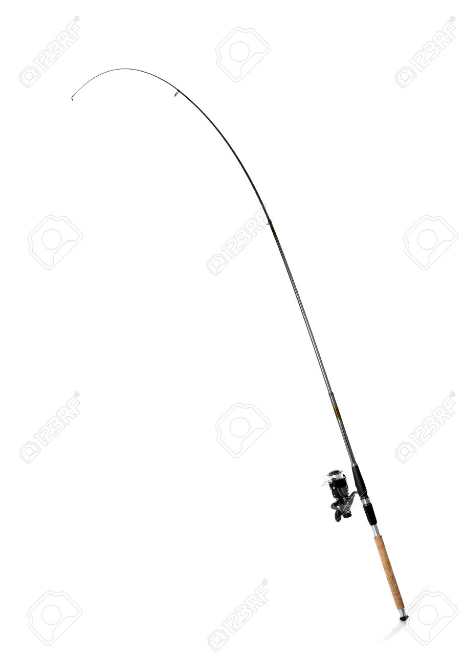 white fishing pole