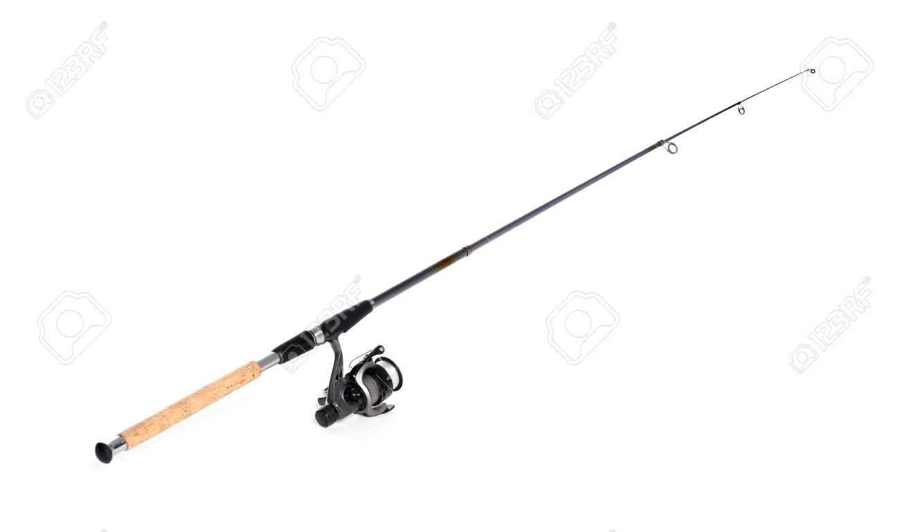 white fishing pole