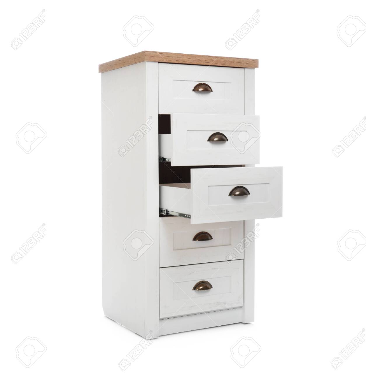Modern Chest Of Drawers Isolated On White Furniture For Wardrobe