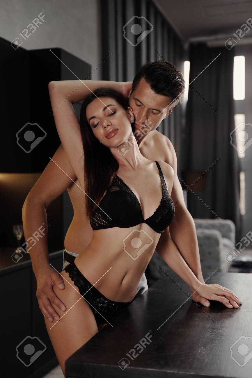 Hot couples sex in kitchen