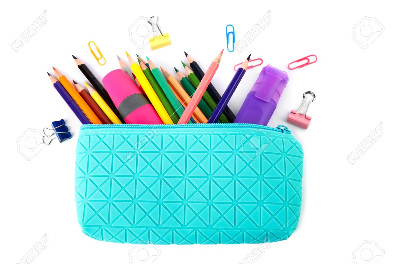 white pencil case