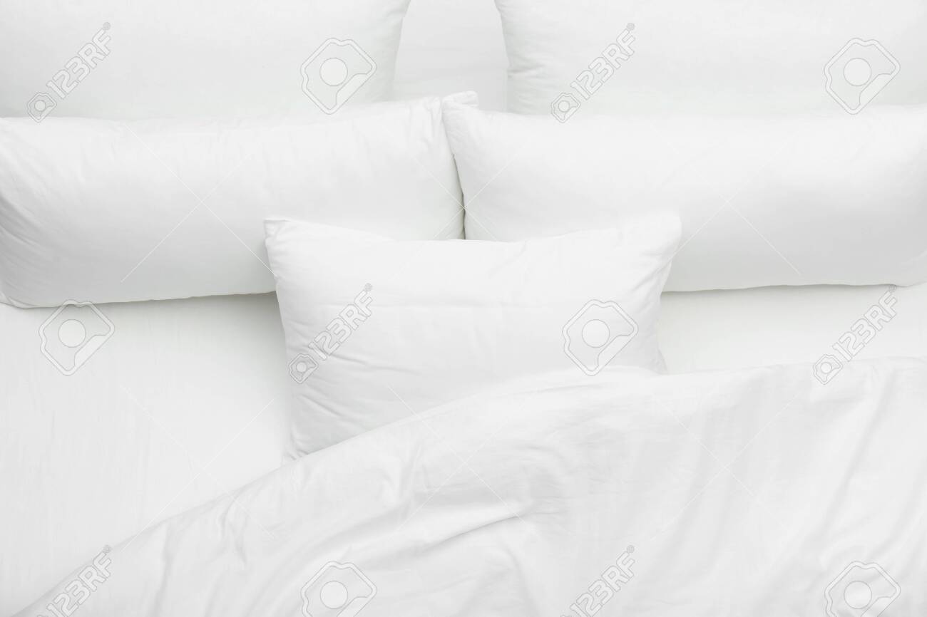 soft white pillows