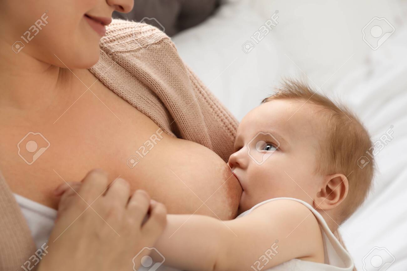 woman breastfeeding
