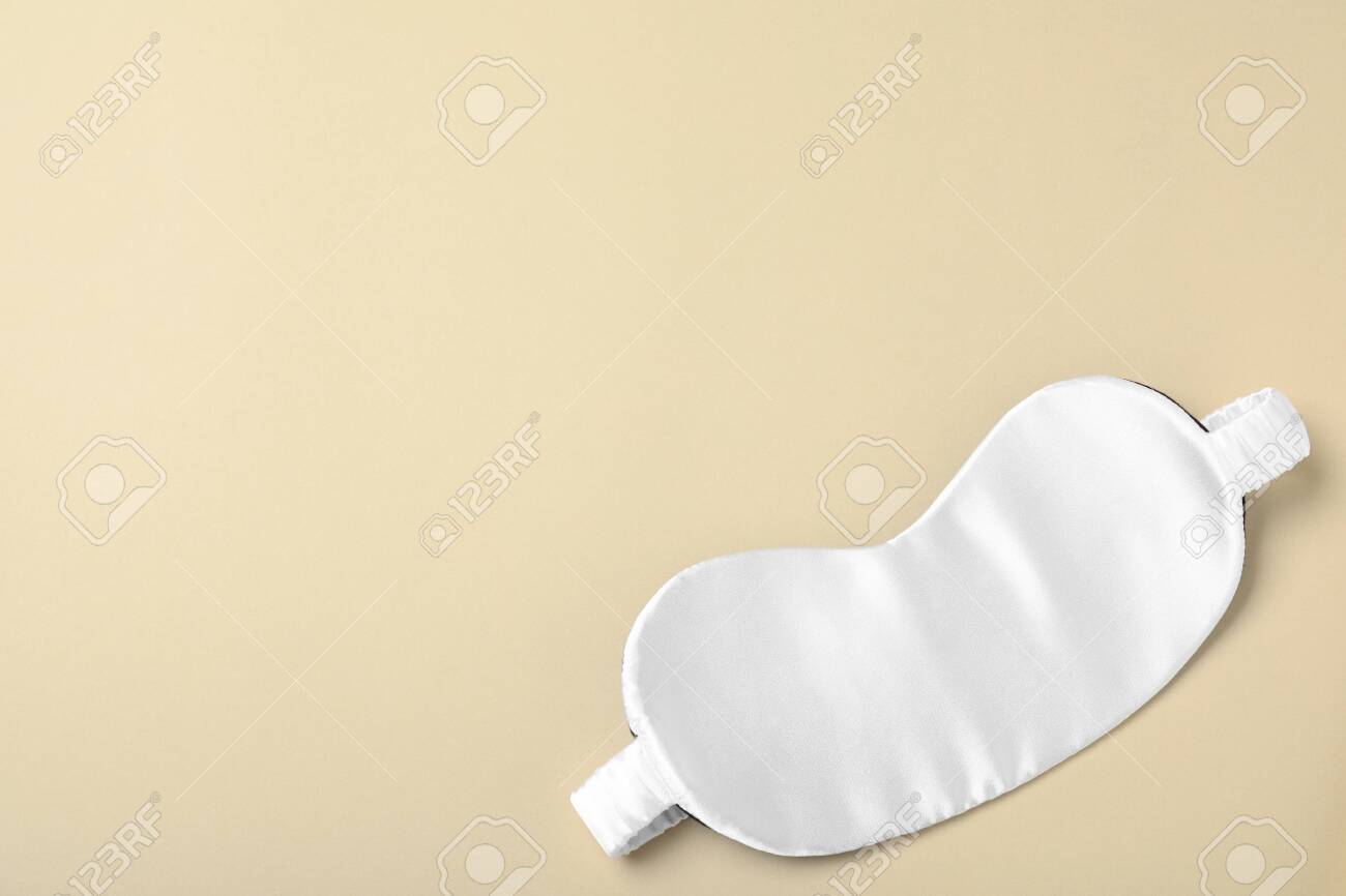 Download White Sleeping Mask On Yellow Background Top View With Space Stock Photo Picture And Royalty Free Image Image 137349066 PSD Mockup Templates