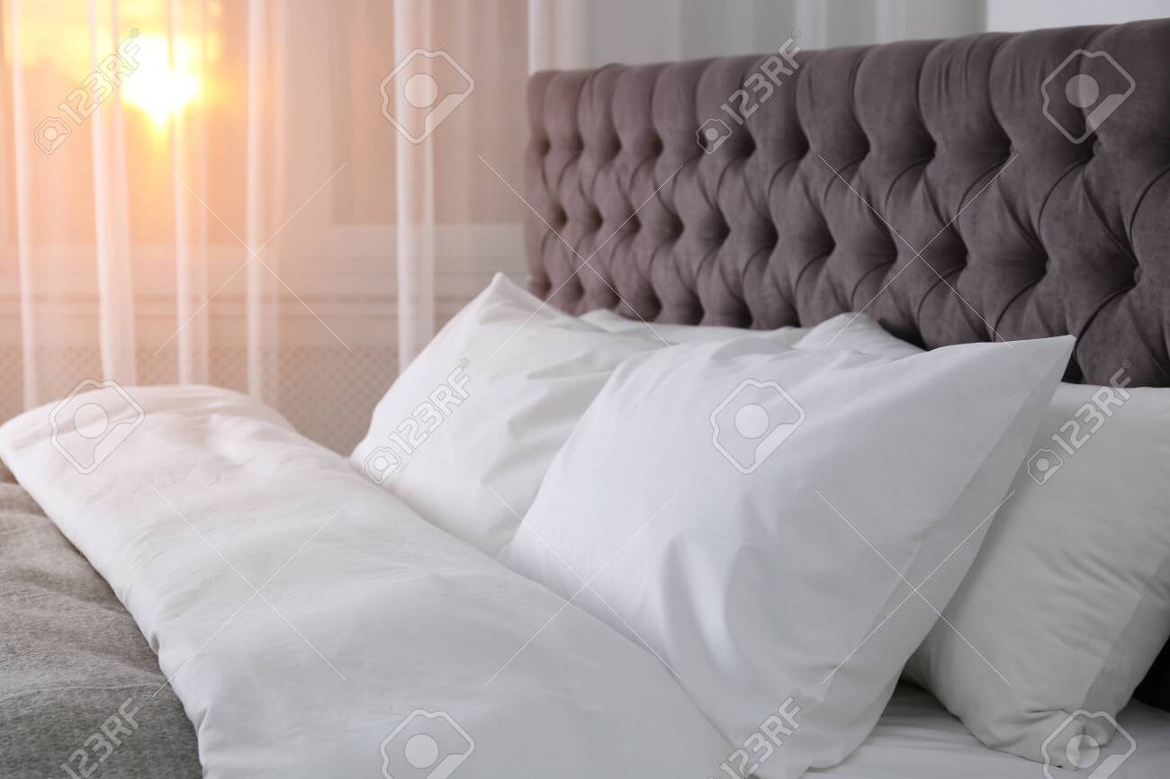 fluffy pillows for bed