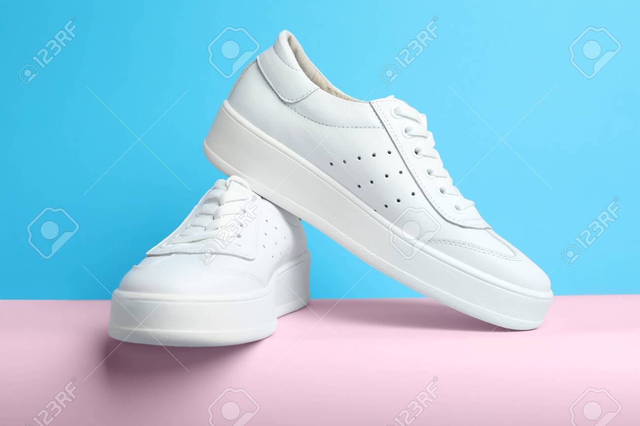 new stylish white shoes