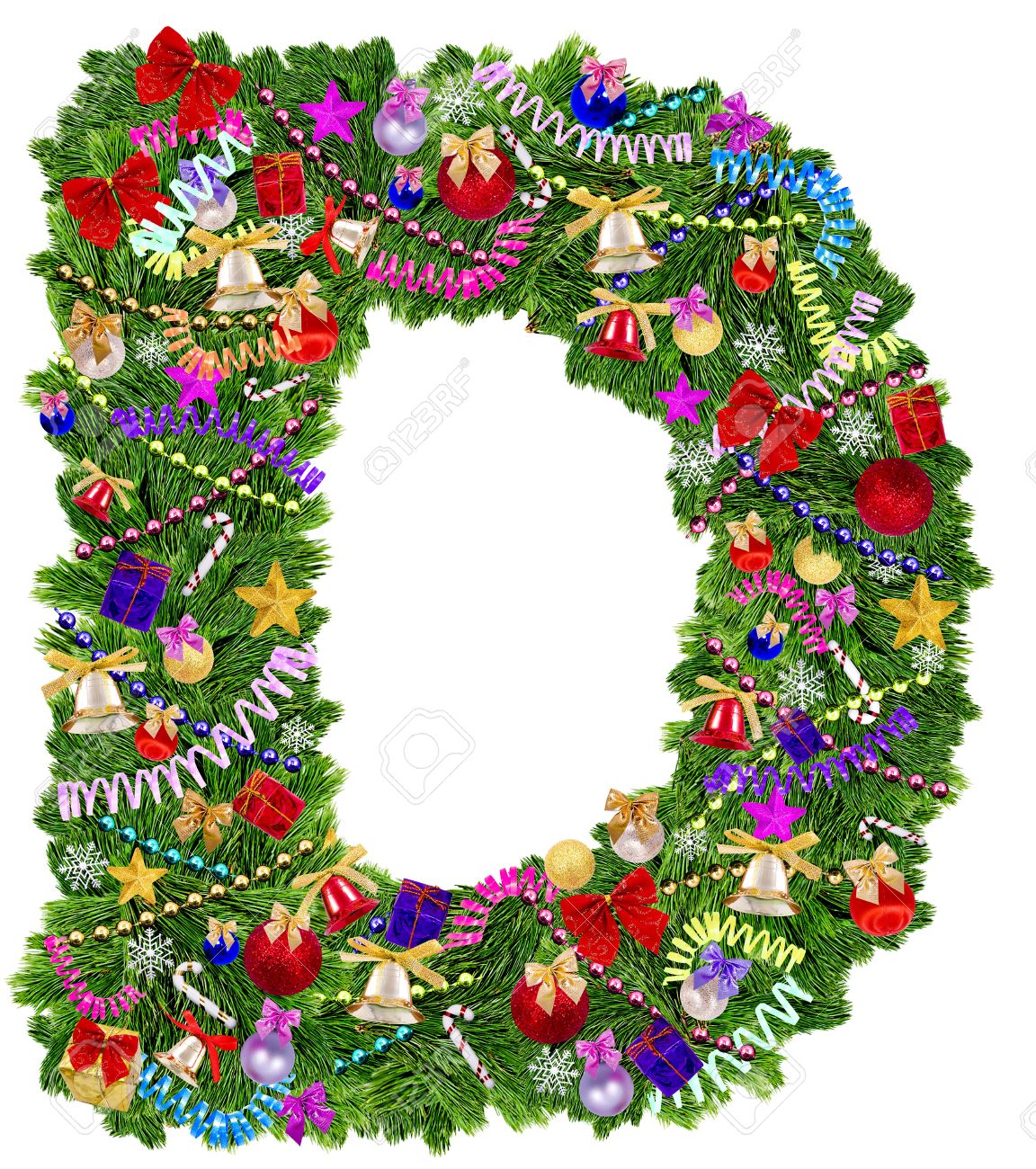 letter d christmas tree