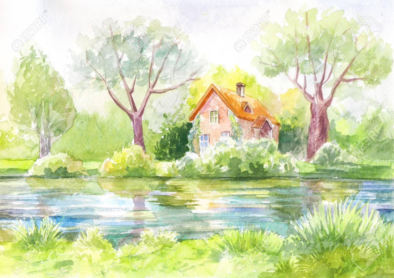 水彩風景 川 森 芝生の家 パステル絵画 デッサン アートワーク 明るい絵 晴れて日 カバー 壁紙 印刷 ポスター イラストのスーツ 背景 村は 湖畔のホテル の写真素材 画像素材 Image 水彩風景 川 森 芝生の家 パステル絵画 デッサン アートワーク 明るい絵 晴れて日 カバー 壁紙 印刷 ポスター イラストのスーツ 背景 村は 湖畔のホテル の写真素材 画像素材 Image