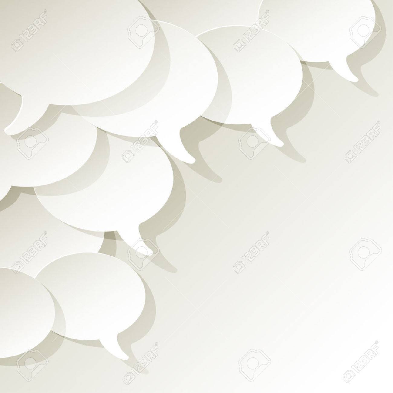 チャットの吹き出しベクターの隅に白い楕円のイラスト素材 ベクタ Image