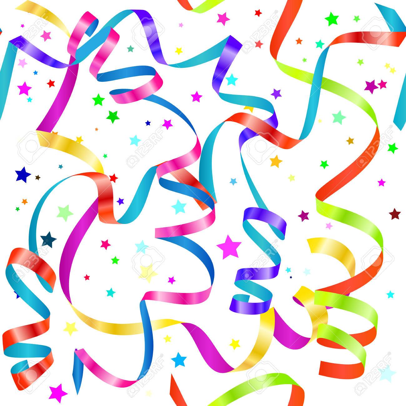 Shiny gradient curling serpentine and confetti seamless pattern - 50044490 Shiny gradient curling serpentine and confetti seamless pattern - 50044490
