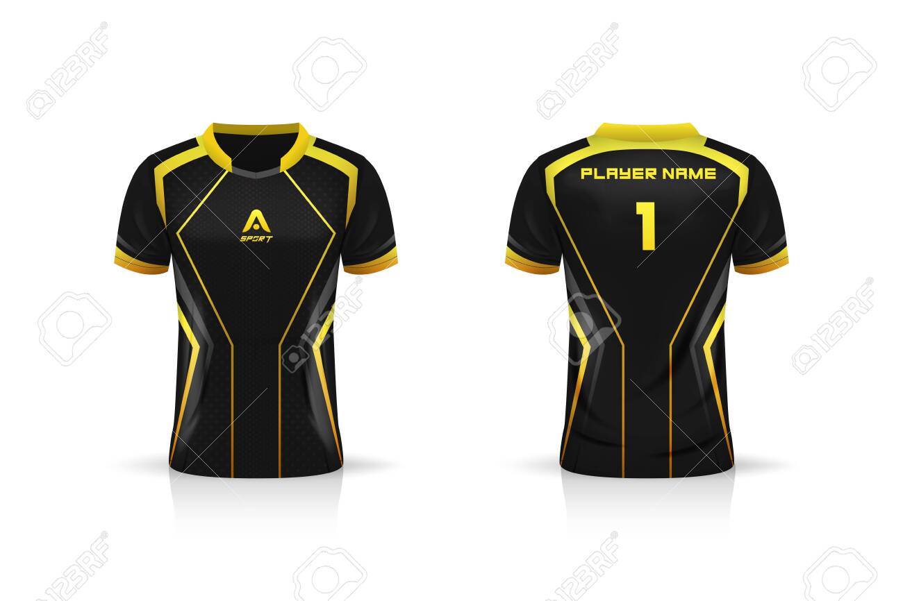 Download Specification Soccer Sport Esport Gaming T Shirt Jersey Template Mock Up Uniform Vector Illustration Design Royalty Free Cliparts Vectors And Stock Illustration Image 148255402