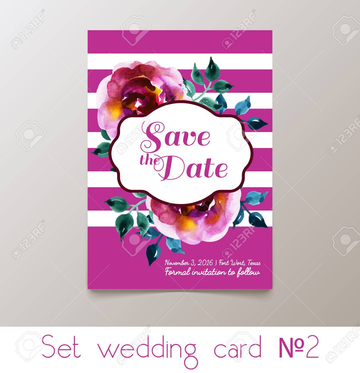 a set for weddings and bachelorette party invitation thank you