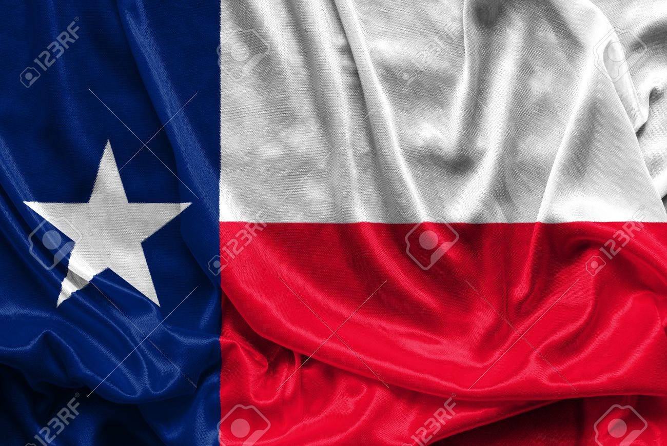 テキサス州旗 くしゃくしゃの布背景壁紙 クローズ アップ の写真素材 画像素材 Image