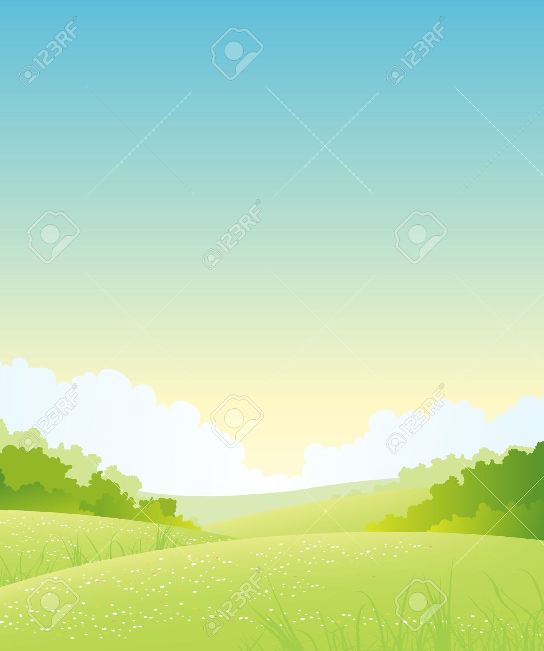 自然の屋外風景背景のイラスト のイラスト素材 ベクタ Image