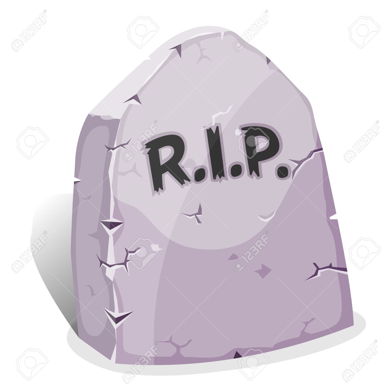 Illustration of a funny cartoon halloween tombstone for graveyard landscape with rest in peace inscription - 32574341 Illustration of a funny cartoon halloween tombstone for graveyard landscape with rest in peace inscription - 32574341