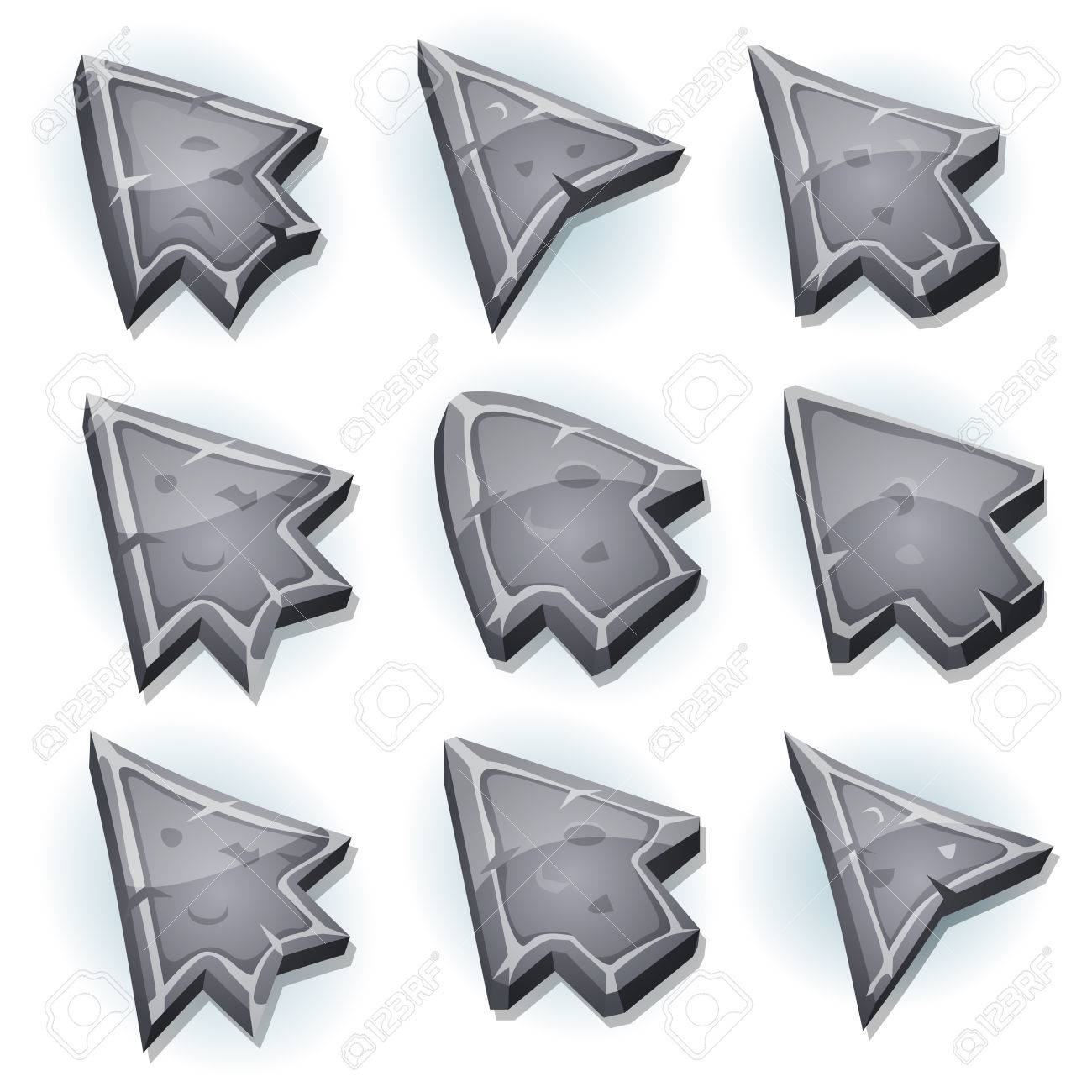 Illustration Of A Set Of Funny Cartoon Design Stone And Rock Computer Icons, Cursor And Arrows Signs For Funny Ui Game Environment Royalty Free SVG, Cliparts, Vectors, And Stock Illustration. Image 41966234. Illustration Of A Set Of Funny Cartoon Design Stone And Rock Computer Icons, Cursor And Arrows Signs For Funny Ui Game Environment Royalty Free SVG, Cliparts, Vectors, And Stock Illustration. Image 41966234.
