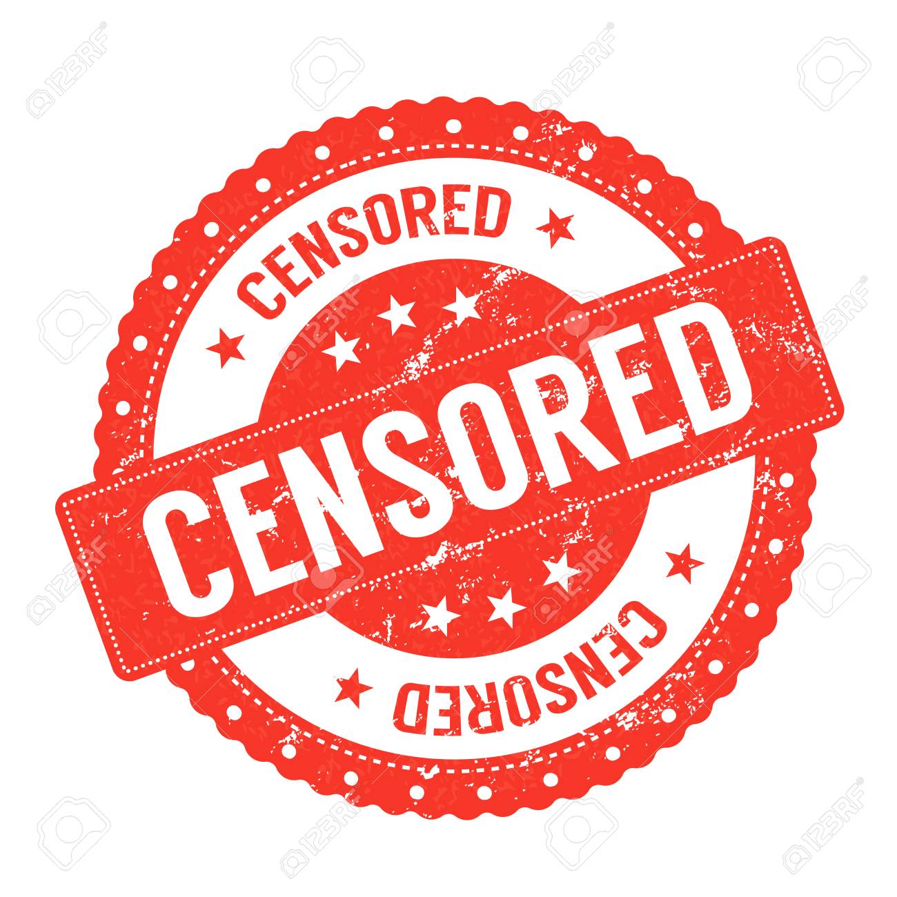 Illustration Of A Grunge Textured Red Censored Seal Stamp Royalty Free Cliparts Vectors And Stock Illustration Image