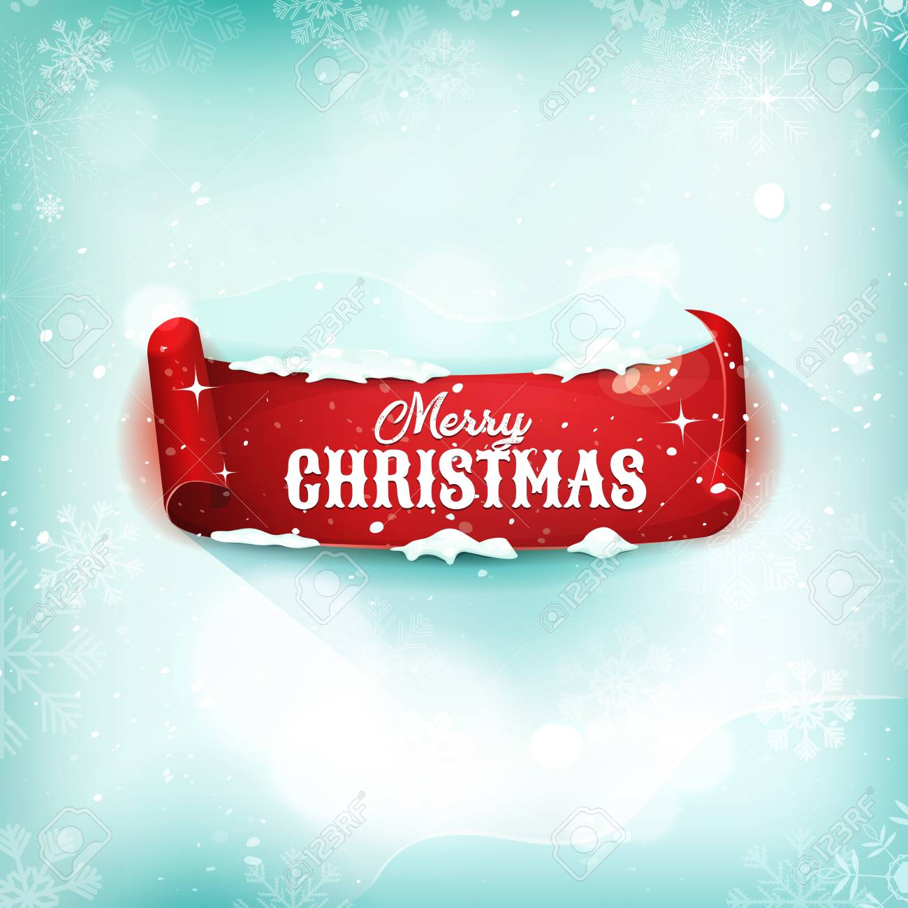 冬休みのための雪の背景に 陽気なクリスマスの願いを持つ再クリスマスの羊皮紙のイラストのイラスト素材 ベクタ Image 冬休みのための雪の背景に 陽気なクリスマスの願いを持つ再クリスマスの羊皮紙のイラストのイラスト素材 ベクタ Image