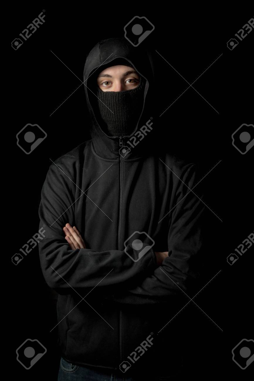 目出し帽をかぶった男 の写真素材 画像素材 Image