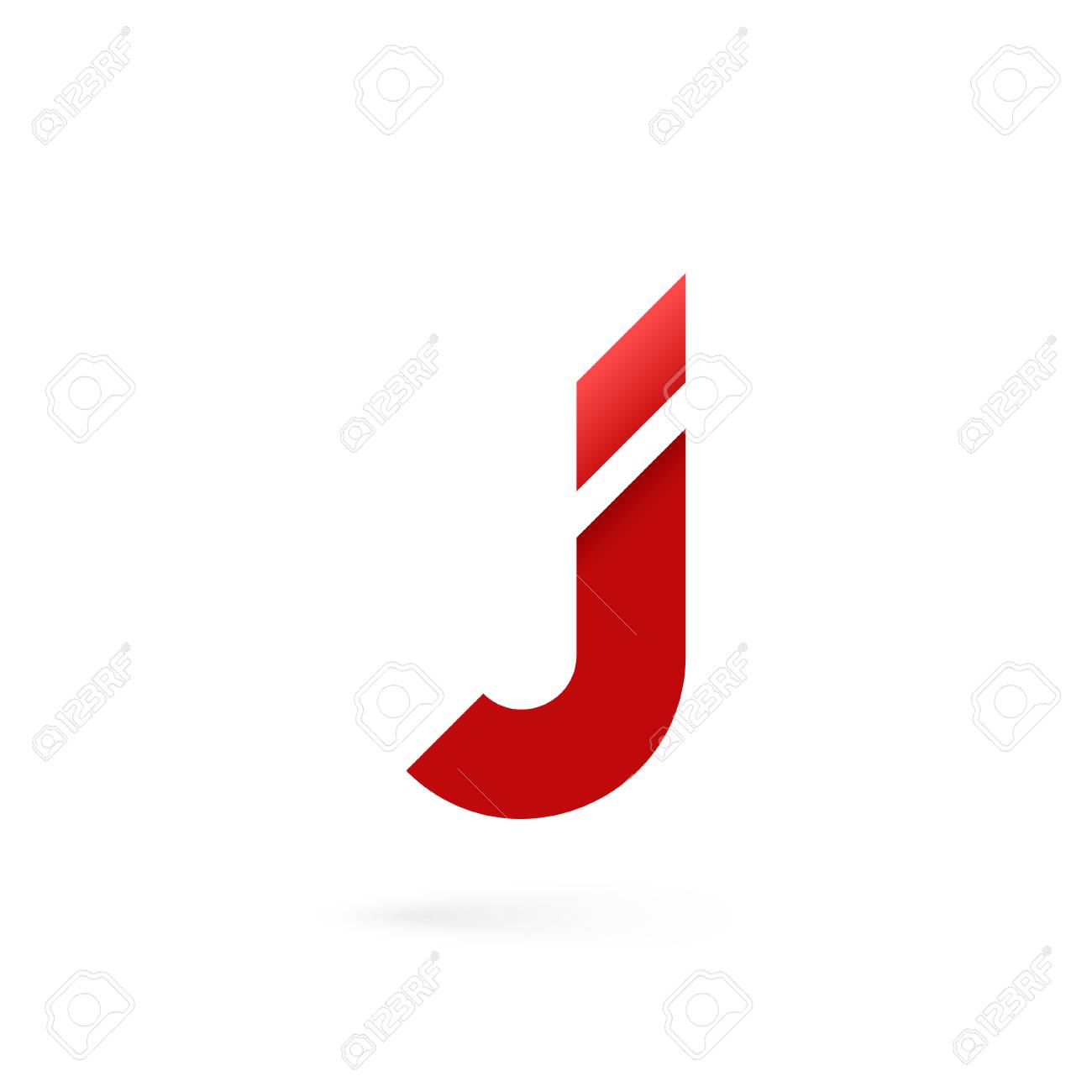 Letter J logo on white alphabet background - 107683964 Letter J logo on white alphabet background - 107683964