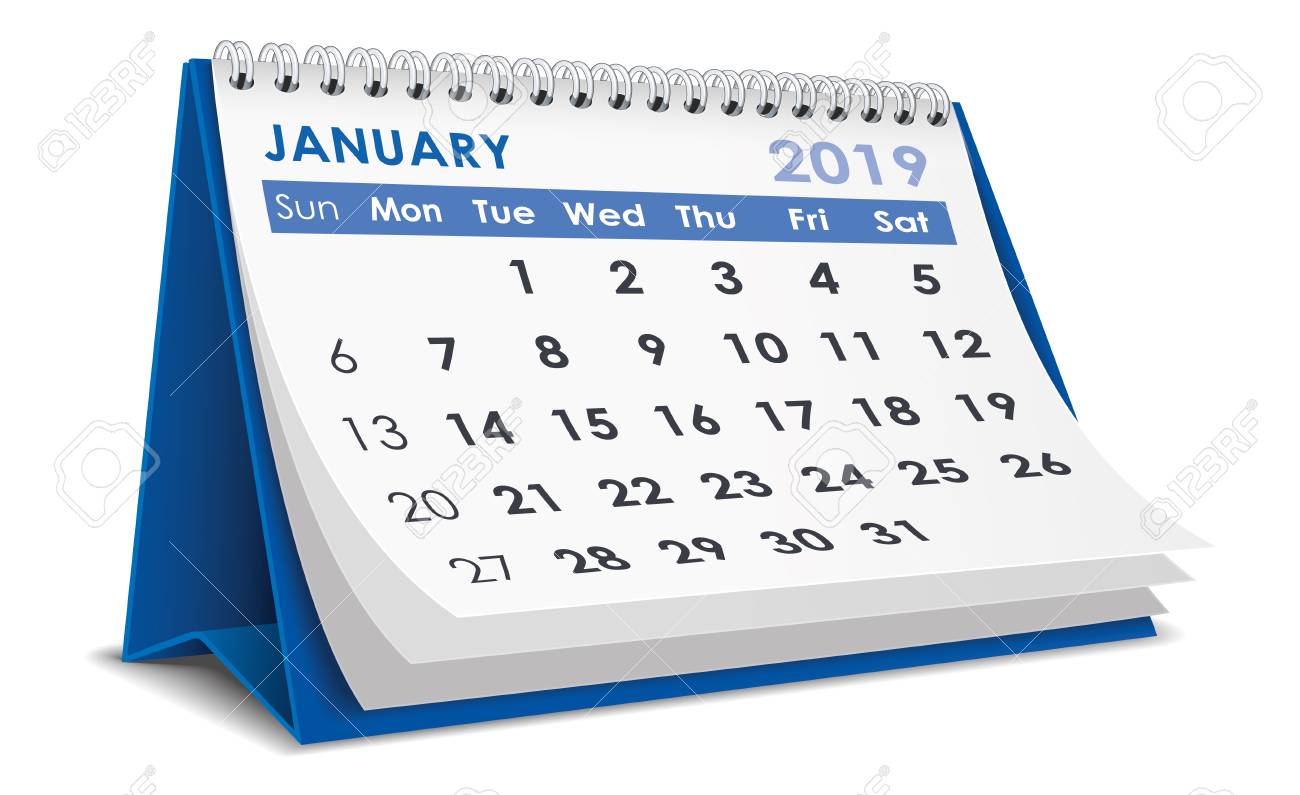 january 2019 calendar royalty free cliparts vectors and stock january 2019 calendar clip art