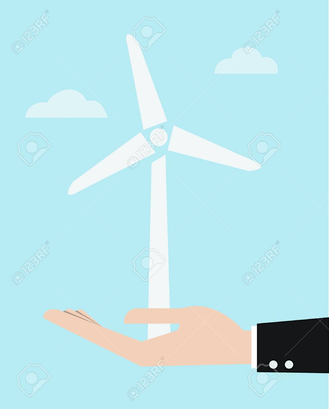 すべての動物の画像 ベスト風力発電 イラスト