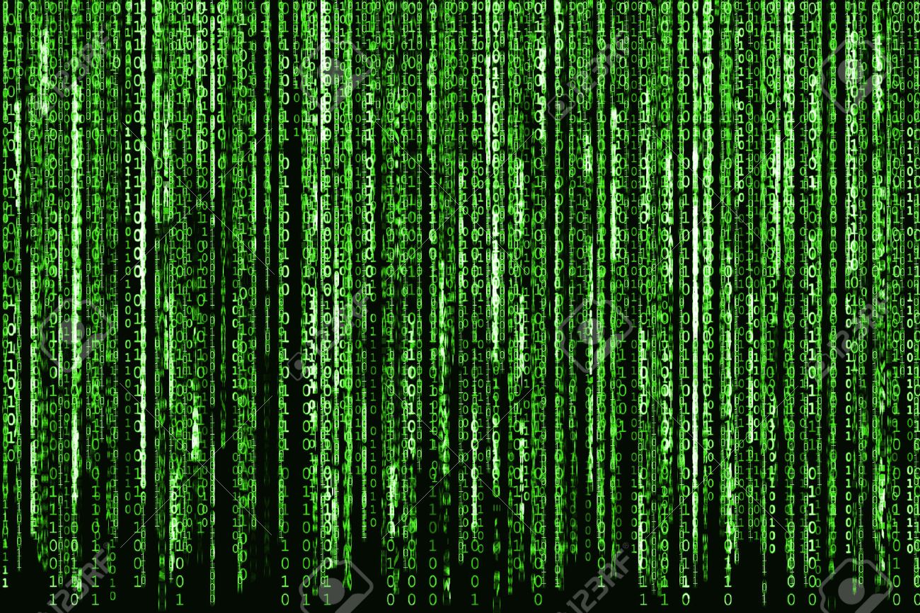 Big Green Binary code as matrix background, computer code with binary characters shining. - 50485752 Big Green Binary code as matrix background, computer code with binary characters shining. - 50485752