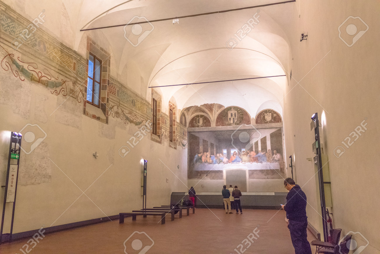 Milán Italia 15 De Noviembre 2016 Refectorio De Santa Maria Delle Grazie En Milán En Italia El Anfitrión De La última Cena Obra Maestra De Finales De Los Años 1490 Después