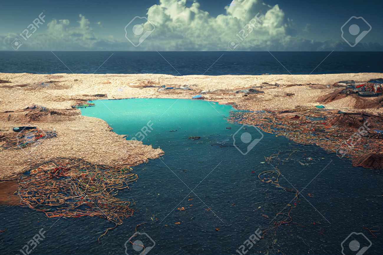 Vue aérienne d'une île en plastique ou d'un grand patch d'ordures du pacifique ou d'un vortex d'ordures du pacifique, composé principalement de plastique, de métaux légers et de résidus organiques. déchets sur l'océan. rendu 3d - 192355148 Vue aérienne d'une île en plastique ou d'un grand patch d'ordures du pacifique ou d'un vortex d'ordures du pacifique, composé principalement de plastique, de métaux légers et de résidus organiques. déchets sur l'océan. rendu 3d - 192355148