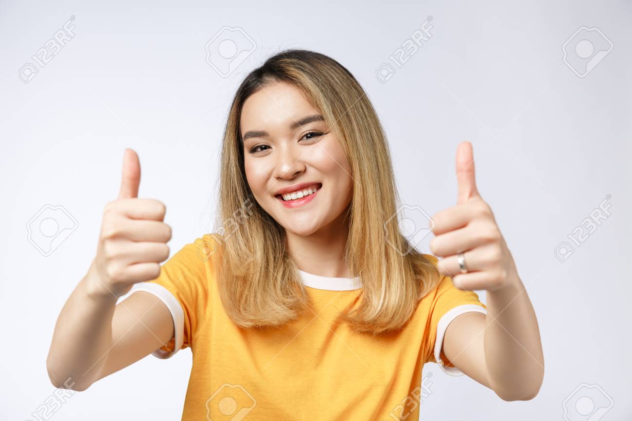 thumbs with asian Nude beer pong