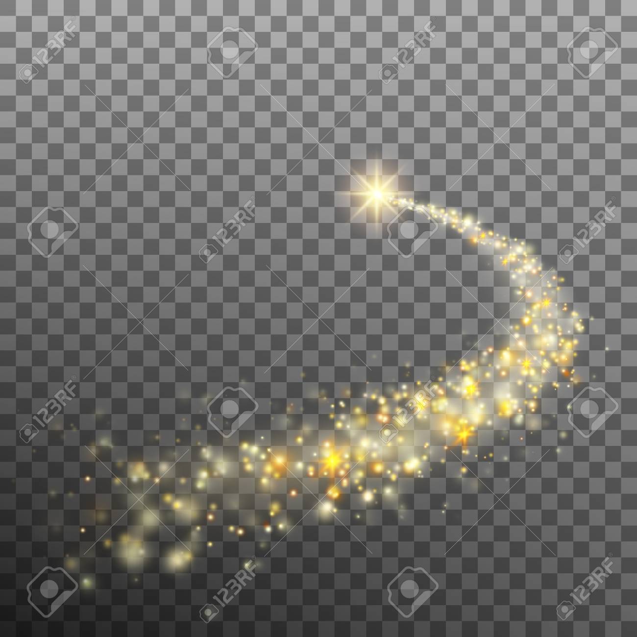 透明な背景の星空キラキラ証跡 また Eps 10 ベクトルが含まれています のイラスト素材 ベクタ Image 8178