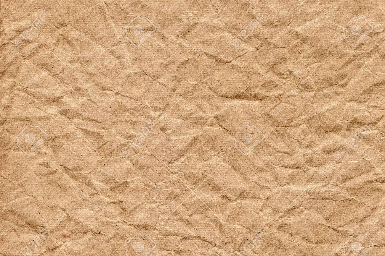 photograph of old recycle striped craft brown paper coarse stock