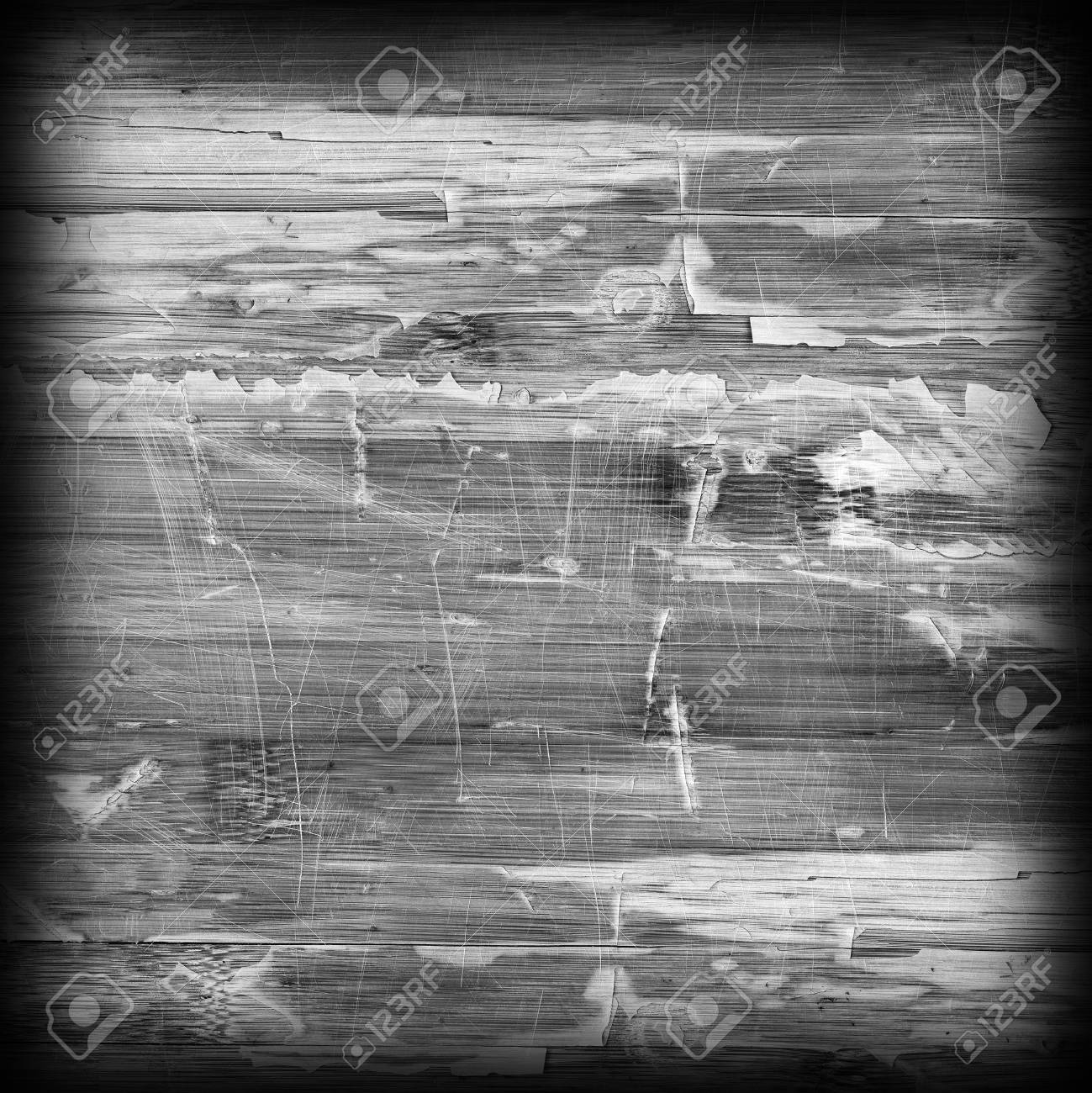 Old Weathered Wood Laminated Flooring Varnished Blockboard Panel