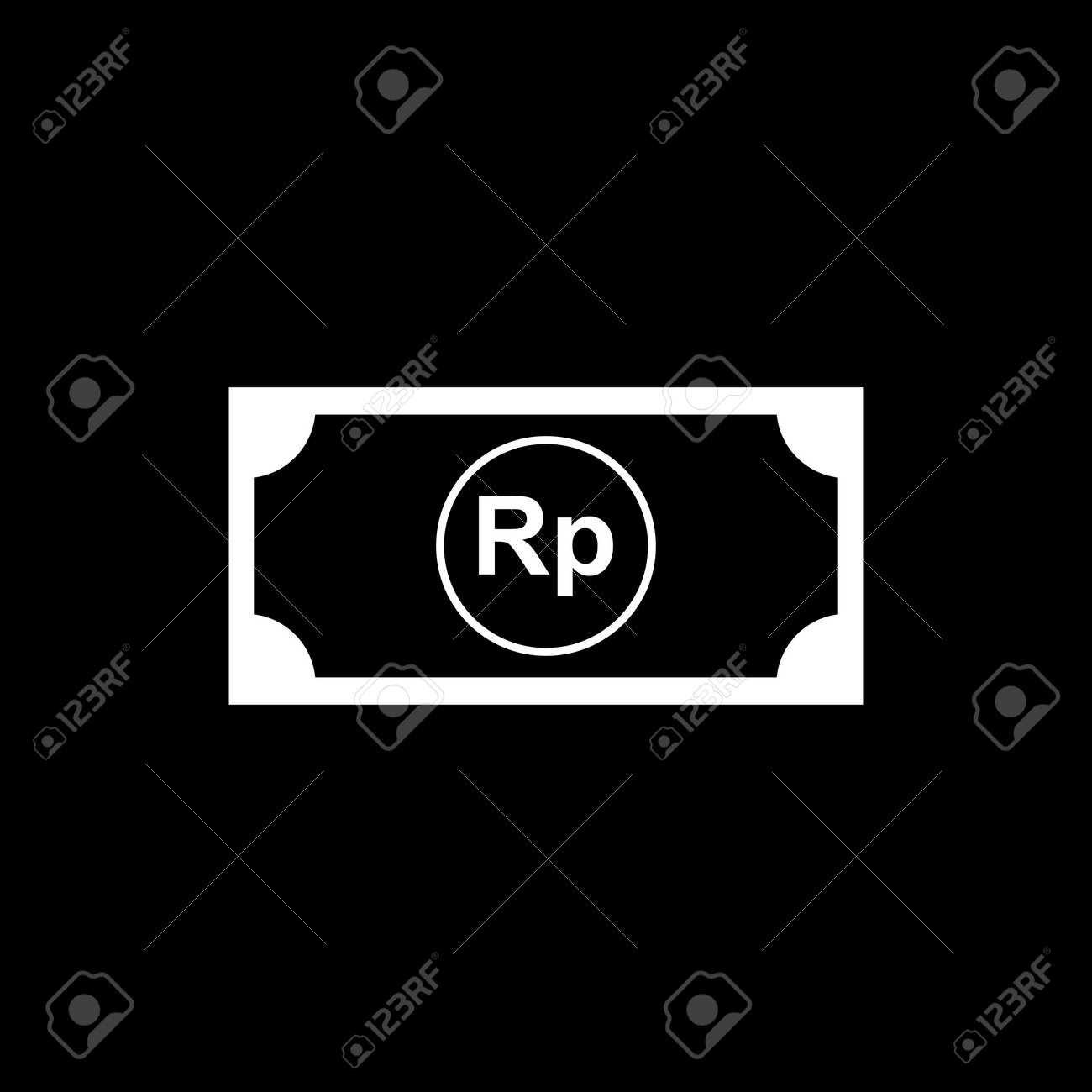 Indonesia Currency Icon Symbol, IDR, Rupiah Money Paper. Vector  Illustration Royalty Free SVG, Cliparts, Vectors, and Stock Illustration.  Image 190704278.