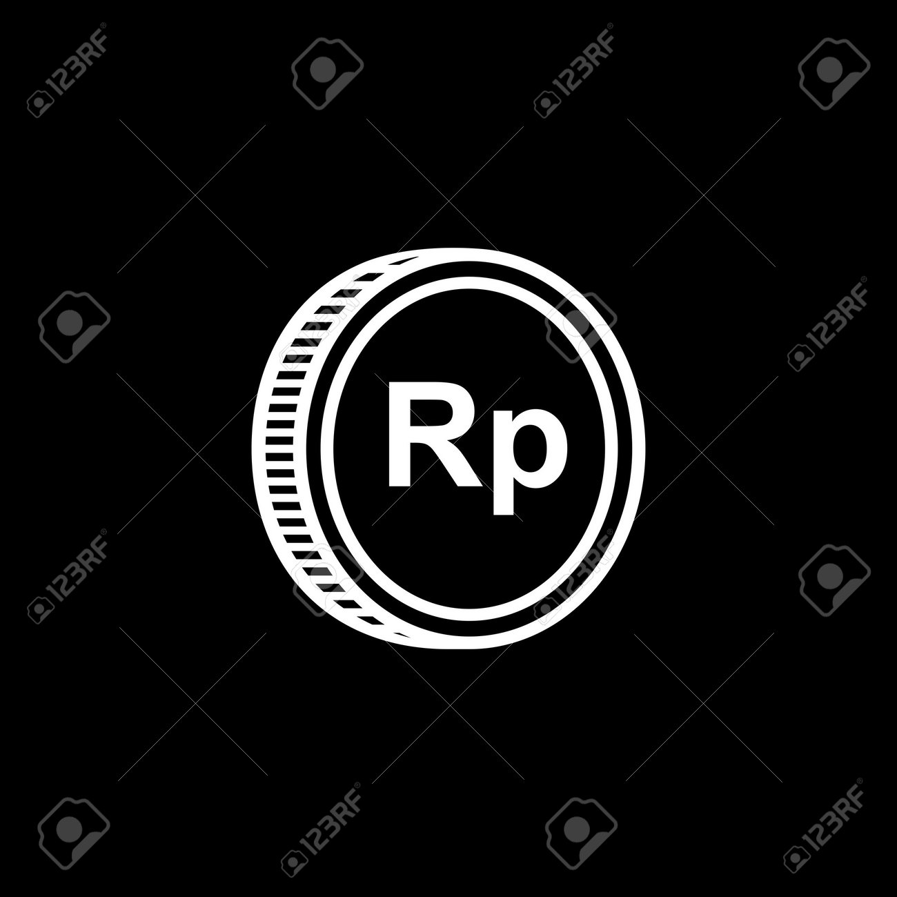Indonesia Currency Icon Symbol, IDR, Rupiah Money Paper. Vector  Illustration Royalty Free SVG, Cliparts, Vectors, and Stock Illustration.  Image 190710840.