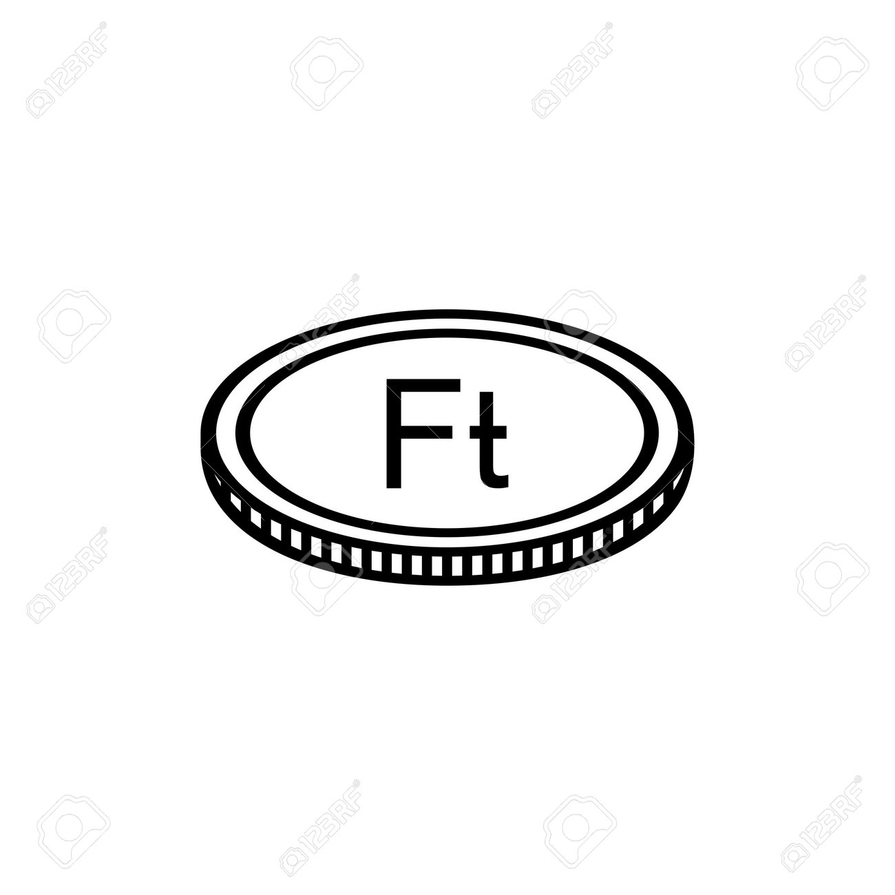 Hungary Currency Icon Symbol. Hungarian Forint, HUF. Vector Illustration  Royalty Free SVG, Cliparts, Vectors, and Stock Illustration. Image  194150265.