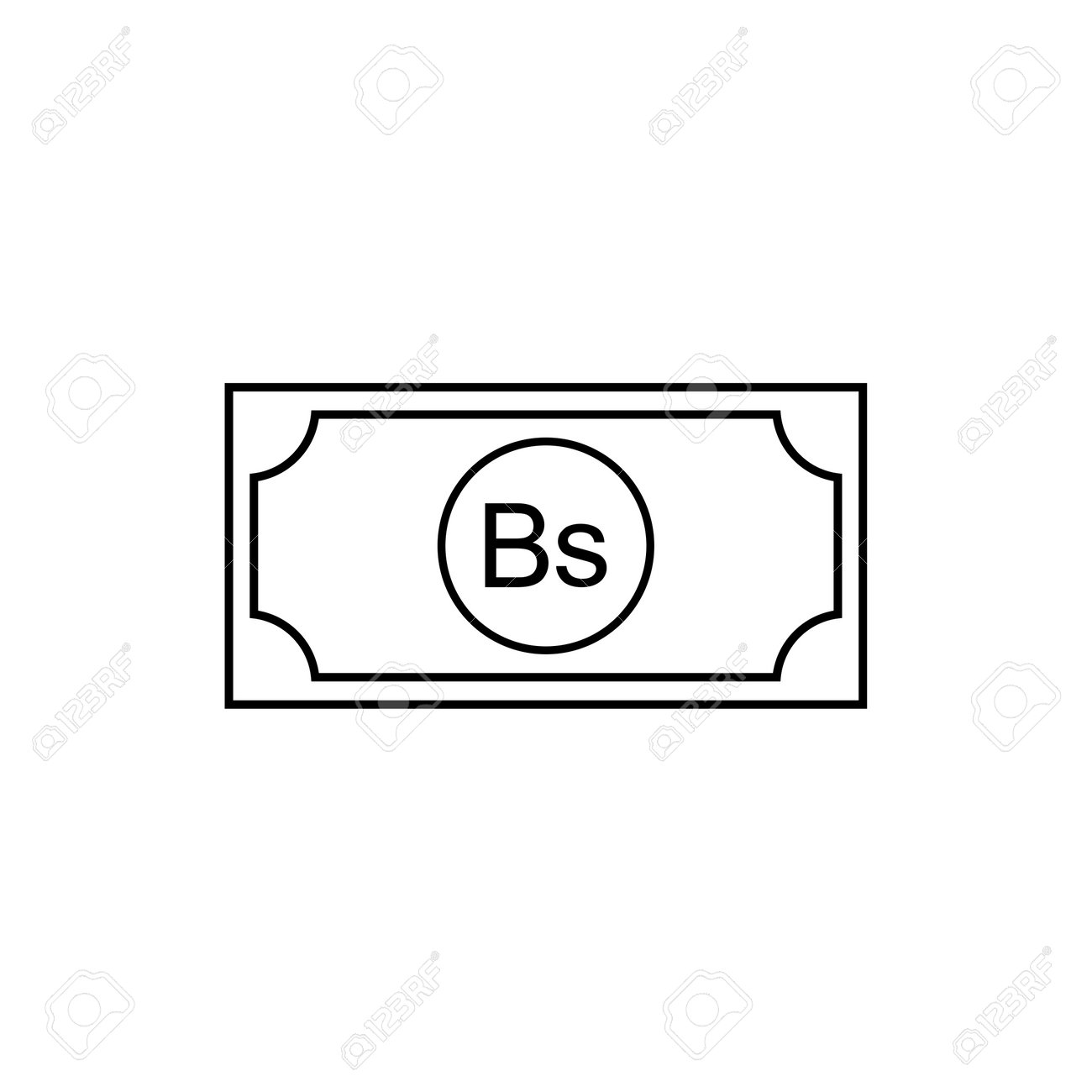 ベネズエラ通貨記号、ベネズエラボリバルアイコン、VES記号。ベクターイラストのイラスト素材・ベクター Image 210972622