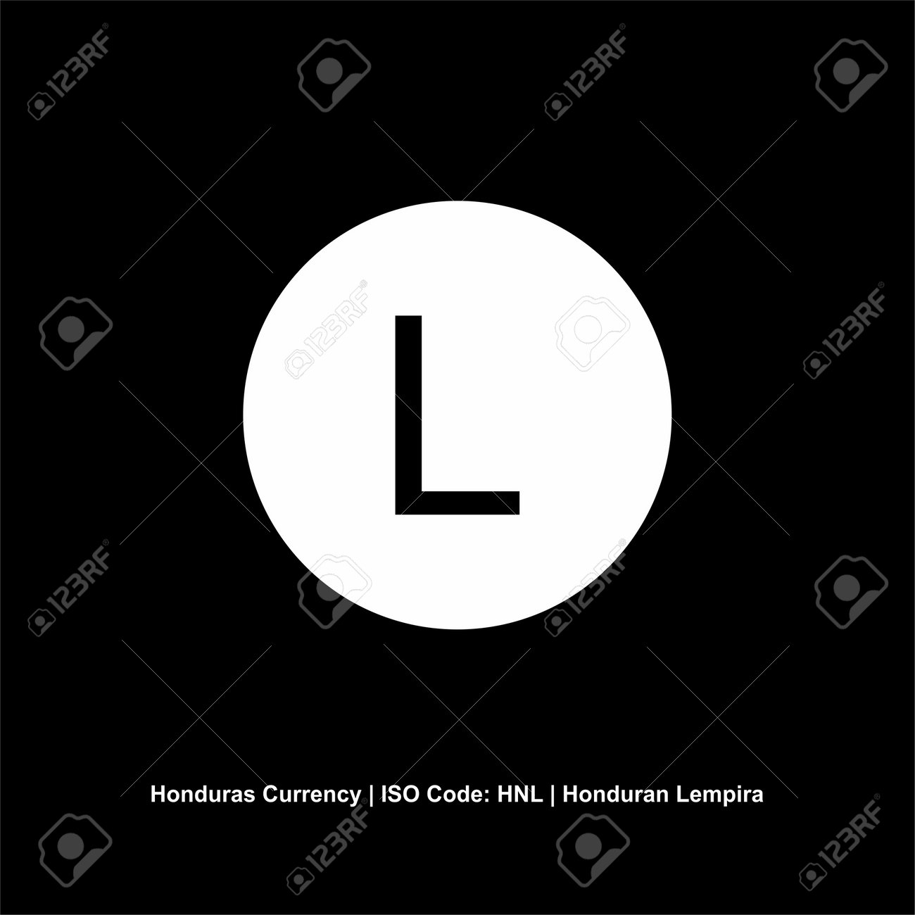 Honduras Currency Symbol, Honduran Lempira Icon, HNL Sign. Vector  Illustration Royalty Free SVG, Cliparts, Vectors, and Stock Illustration.  Image 199255545.