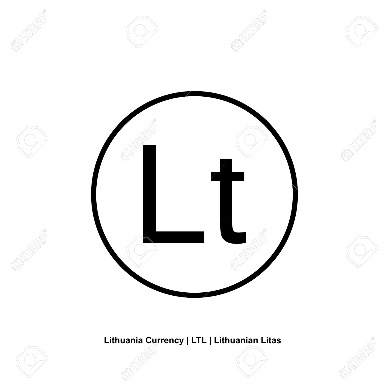 Lithuania Currency Symbol, Lithuanian Litas Icon, LTL Sign. Vector  Illustration Royalty Free SVG, Cliparts, Vectors, and Stock Illustration.  Image 207419335.