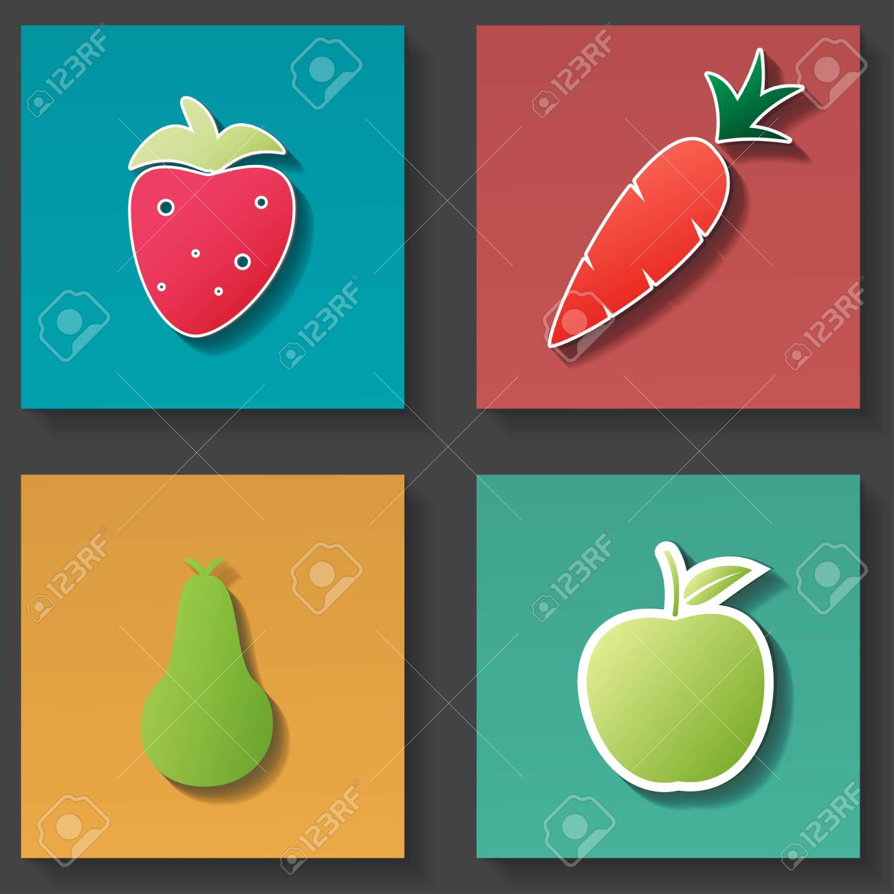 Vetores de Kawaii Imprimir Com Doces E Doces Coisas Doces Loucas