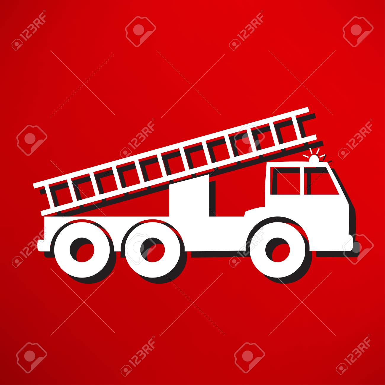 消防車のベクトル イラストのイラスト素材 ベクタ Image